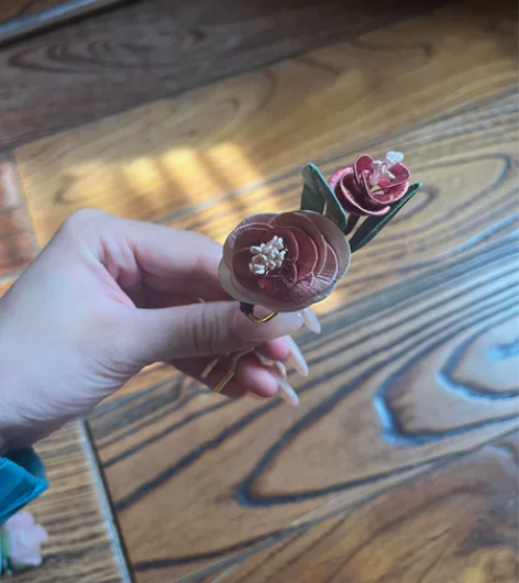 玉簪花 缠花簪 叮当镯打包出 之前玩汉服的...