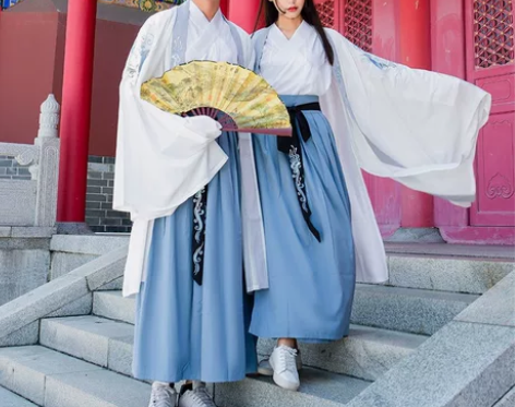 古装汉服外纱外袍雪纺轻纱面料，很舒服。白菜...