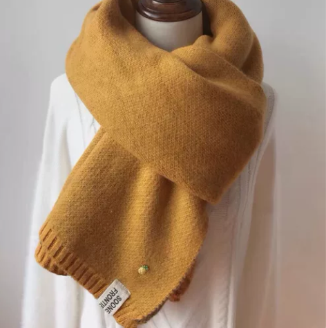 菠萝围巾女秋冬季韩版百搭学生ins少女毛线...