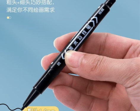 工厂直发 油性双头勾线笔，工厂快递等专用，...