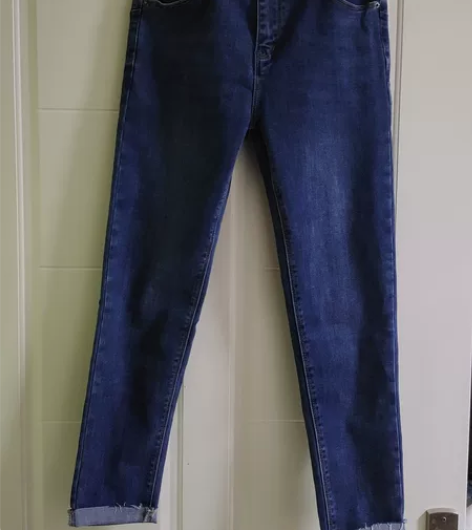 超柔软牛仔裤，适合120斤以下，高腰款，全...