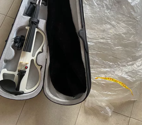闲置电小提琴一把带琴盒不带弓，基本全新，注...