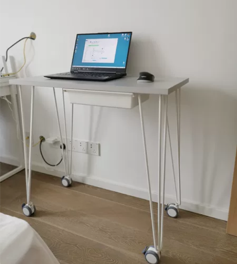 滑板桌小桌子带滑轮 尺寸80×40×79....