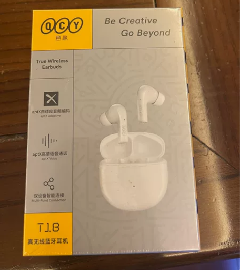 QCY T18 蓝牙耳机全新未拆封，品牌方...