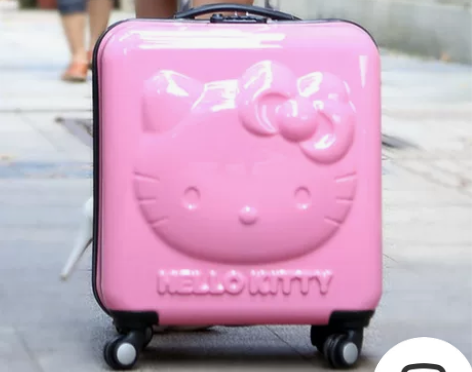 韩国HelloKitty拉杆箱儿童旅行箱包...