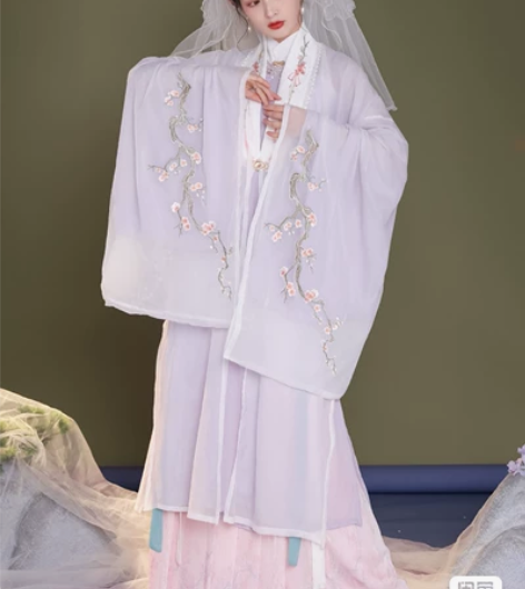 汉服出租:五五年原创汉服【落白衣】 都为原...