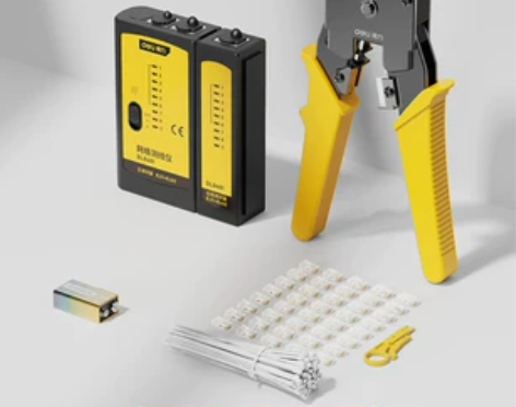 得力网线钳子水晶头压线专业级套装测试仪工具...