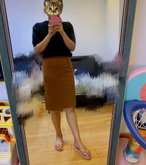 秋冬款驼色半裙春秋冬款包臀裙腰围68 臀围...
