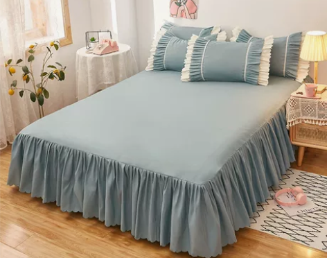 特价清仓韩版床裙单件公主风床罩式床套保护套...