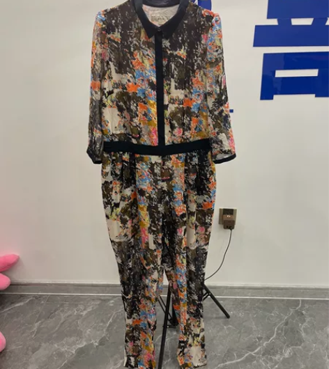 Sefon气质连衣裤女神范显瘦阔腿裤夏装时...