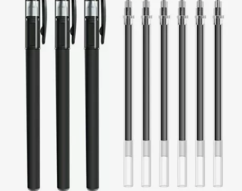 中性笔水笔黑色0.5mm 学生办公商务专用...