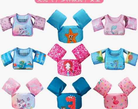 儿童游泳圈手臂圈宝宝初学者水袖游泳装备浮力...