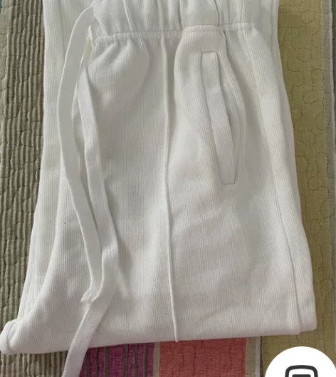 白阔腿裤 全新 M号 120斤以内可穿 感...