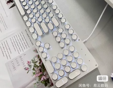 全新仓库清货电竞版蒸汽朋克游戏键盘电竞圆键...