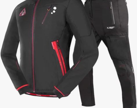 秋冬季骑行服男自行车衣服套装山地车长袖上衣...