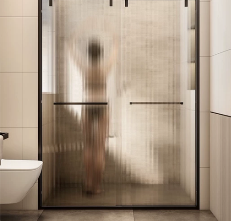 极窄淋浴房推拉门移门长虹超白玻璃淋浴房浴室...