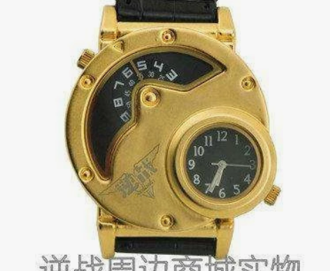 逆战金色刀锋双表盘手表户外休闲运动手表潮男...