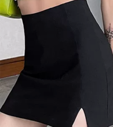 职业正装黑色包臀裙女夏新款高腰收腹紧身性感...