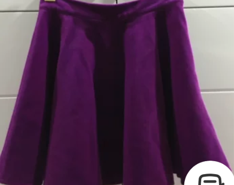 仿马毛紫色伞裙 裙摆挺大的，全新，均码 非...