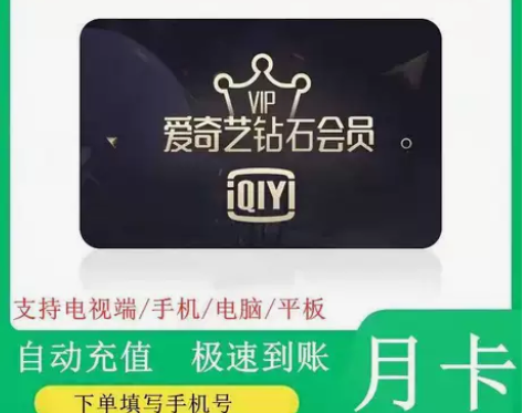 爱奇艺星钻月卡1个月星钻银河奇异果会员1个...