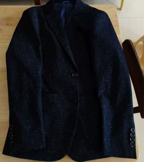 商务休闲小西装男青年时尚花点便服单西潮流修...