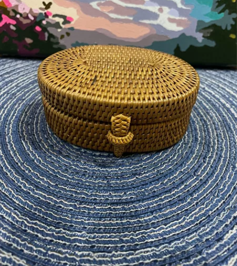 【中古Vintage】日本回流手工制作竹藤...