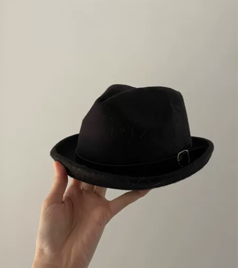 毛呢小礼帽 立体款式，黑、灰、卡其三色 日...