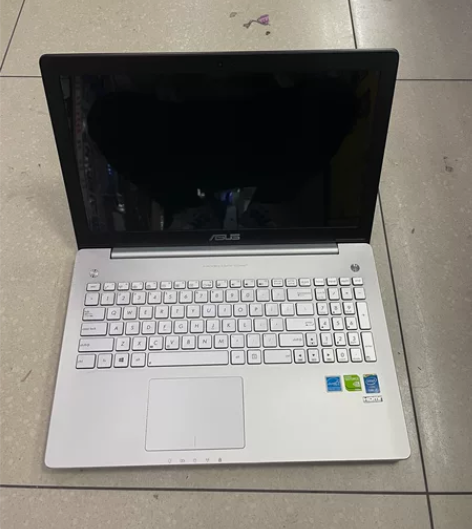 华硕N550JV笔记本 全金属外壳 白色背...