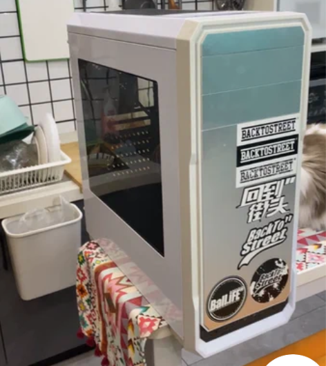 鑫谷半侧透白色机箱USB3.0电脑主机箱。...