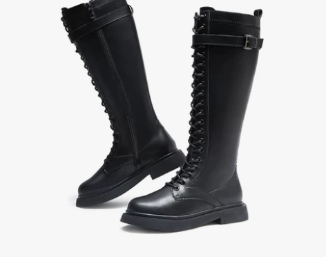 【完美家族推荐】骆驼女鞋时尚不过膝长靴高帮...