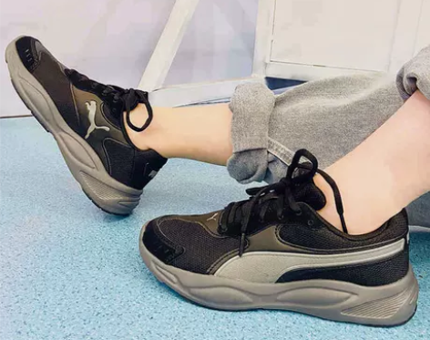 彪马跑步鞋男puma黑武士冬季新款运动鞋轻...