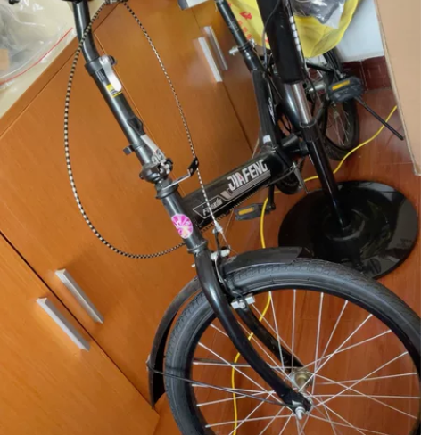 折叠自行车 放家里落灰 新的没骑过 气都没...