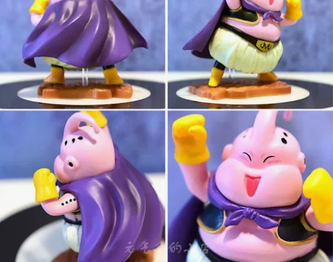 海贼王七龙珠魔人布欧手办可爱动漫蛋糕摆件盒...