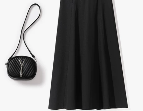 秋冬a字半身裙毛呢 2022秋冬新款宽松显...