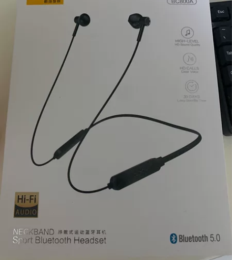 酷佳蓝牙运动耳机全新未拆封，买手机送的！ ...