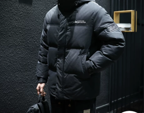 白鸭绒男女90%短款连帽羽绒服男冬季宽松潮...