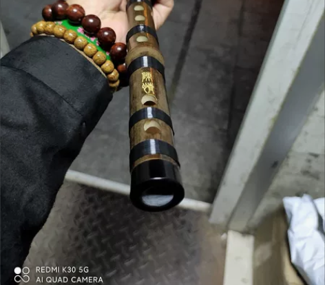全新老料整节两节紫竹笛原价369的苦竹笛子...