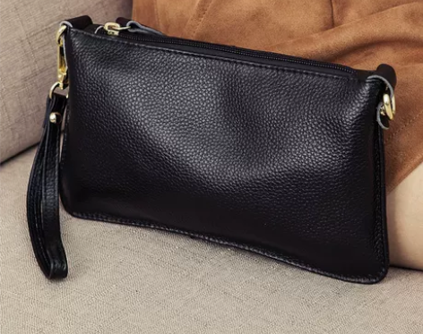 女式手拿包2022新款潮真皮手拎包女小包手...