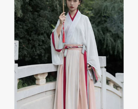 【秋色】五五年汉服女晋制交领齐腰一片式襦裙...
