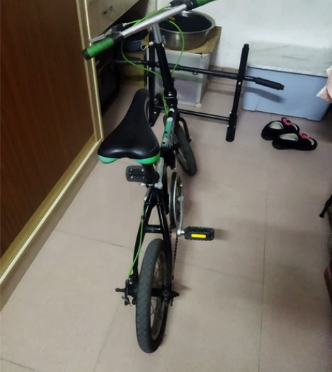 14寸折叠碟刹自行车,超级轻便好骑 感兴趣...