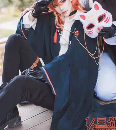 文豪野犬cos服  中原中也武士cos服 ...