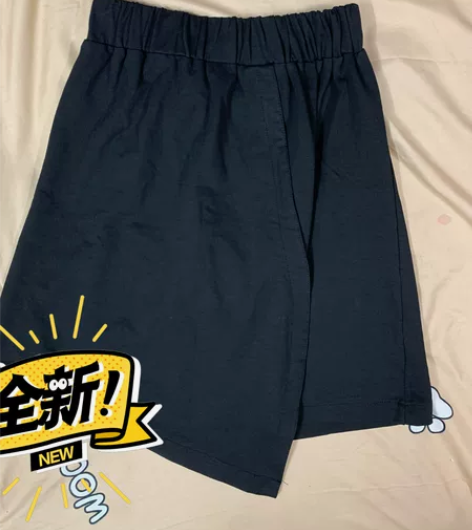 港风欧美简约不规则设计裙 颜色分类黑色,尺...