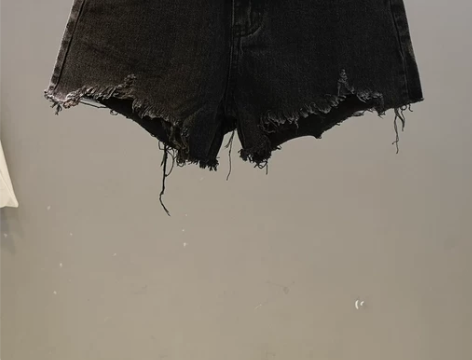 牛仔短裤 牛仔短裤阔腿裤2021夏新款高腰...