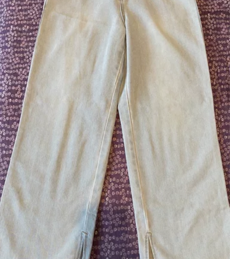 spao SPAO 夏季浅蓝高腰直筒牛仔裤...