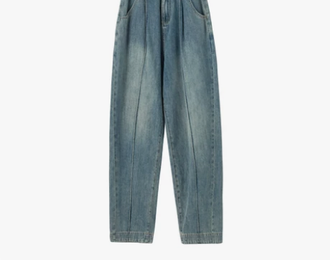 SIXI四喜家春秋 慵懒廓形/经线复古阔腿...