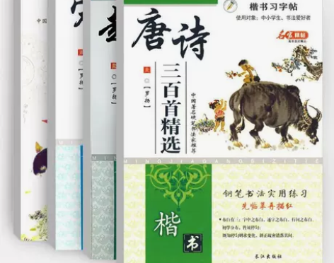 全4本趣味成语故事唐诗宋词三百首 楷书习字...