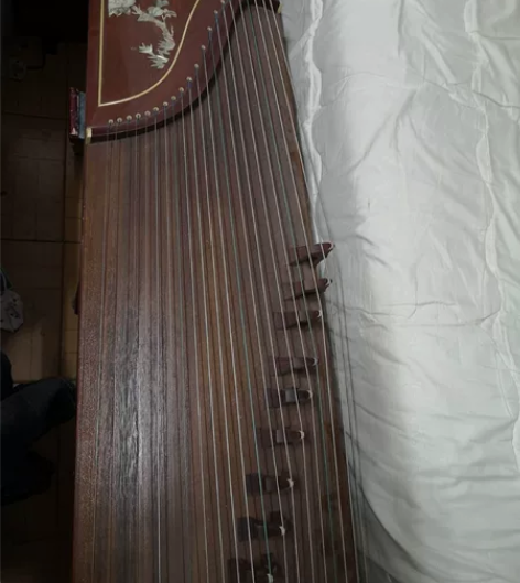 敦煌闲置敦煌古筝694L五彩呈祥-彩色镙丝...