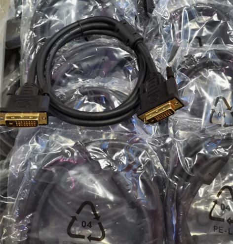 原装戴尔拆机DVI线1.5米24+1带大磁...