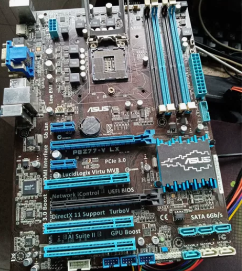 P8Z77-V LX，故障主板， 开机风扇...