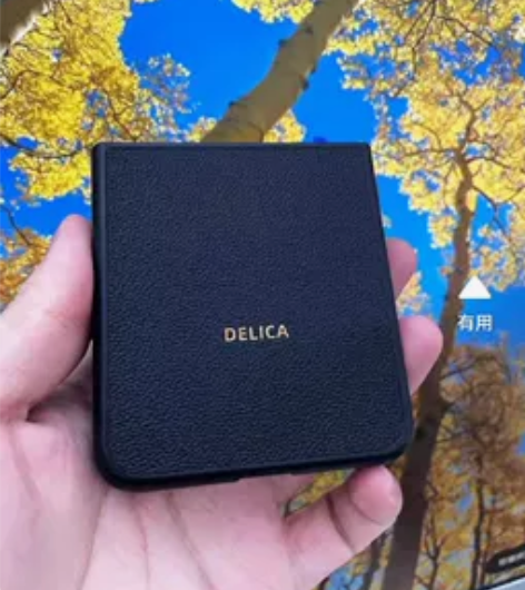 华为p50pocket折叠手机真皮保护壳 ...